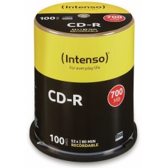 Intenso 100x CD-R 700MB - High-Speed Blank Discs for Reliable Data Storage & Archiving - 4034303003044